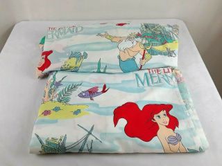 Vintage The Little Mermaid Twin Sheet Set Disney Wdw Classics Disney Princess