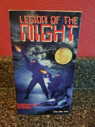 Legion Of The Night Vhs 1995 Cine Qua Non Home Video Rare Action/horror/sci - Fi