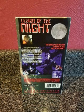Legion of the Night VHS 1995 Cine Qua Non Home Video RARE Action/Horror/Sci - Fi 2