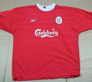 Liverpool 1998 2000 Home Shirt Rare Carlsberg (xl)