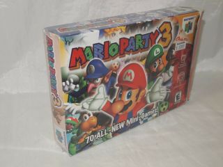 Mario Party 3 (nintendo 64) Rare Box (only) In Shrink N64 Authentic