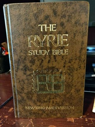 Rare Nkjv Ryrie Study Bible King James Version Only Published In 1985