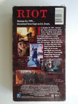 Riot VHS 1996 PM Entertainment Group RARE OOP Sugar Ray Leonard Gary Daniels 2