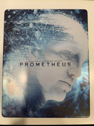 Prometheus Blu - Ray Steelbook Ridley Scott Alien 2012 Rare Oop Bluray