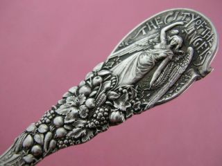 Sterling Souvenir Spoon Los Angeles Ca The City Of Angels Mission Of San Gabriel