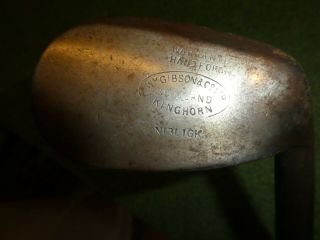 A Playable Vintage Hickory Gibson Niblick Sw D4 Old Golf Antique Memorabilia