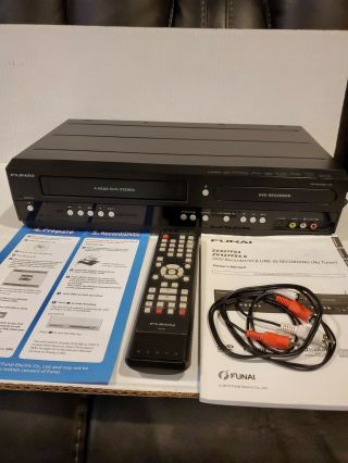Funai Zv427fx4 A Dvd Recorder/ Vcr Combo,  Rare W/remote Fully Functional