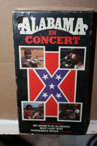 1991 Alabama Band In Concert Vhs Brentwood Video Bc905 Rare Randy Owen Jeff Cook