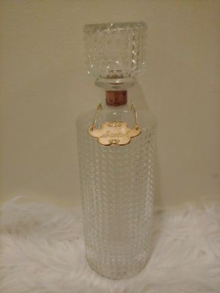 Vintage 50,  Year Old Scotch Whisky Crystal Diamond Pattern Decanter Rare - Family