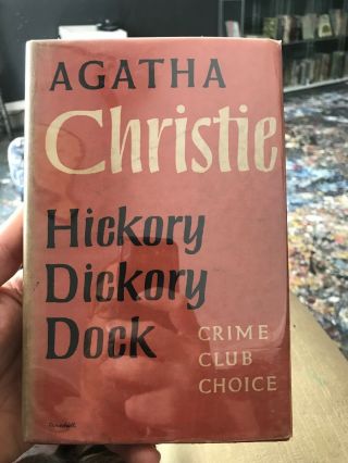 Agatha Christie - Hickory Dickory Dock - Uk 1st Edition Rare Mystery Crime Club