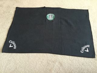 Callaway Starbucks Microfiber Golf Towel 20” X 31” Vgc Rare