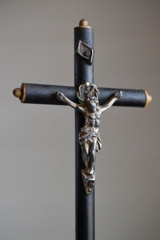 ⭐ antique religious cross on the base - crucifix,  19th century⭐ 2