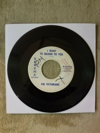 Rare Soul: The Victorians,  I Want To Belong To You.  Rowena Records 1963,  Vg