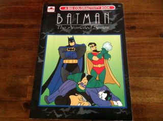 Golden Book: Batman : The Animated Series - Coloring Book 1993 Rare