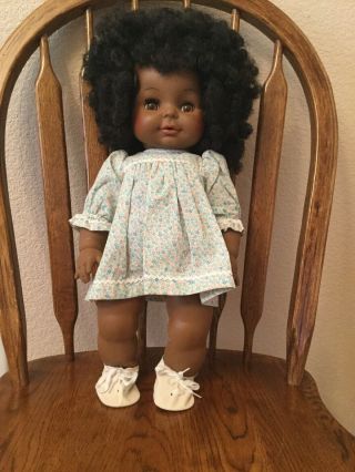 Vintage 1971 Horsman 18” Doll,  Black African American