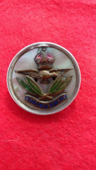 Rare Ww1 Royal Air Force Sweetheart Badge In Silver