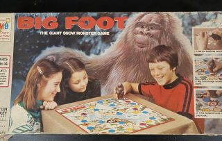 Rare Vintage 1977 Milton Bradley Big Foot Board Games