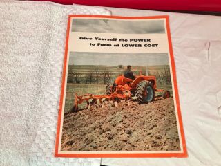 Rare 1956 Allis Chalmers Tractor Dealer Advertising Brochure