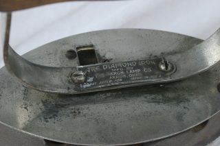 Antique Diamond Gas Powered Iron by The Akron Lamp & Mfg Co HM127 2
