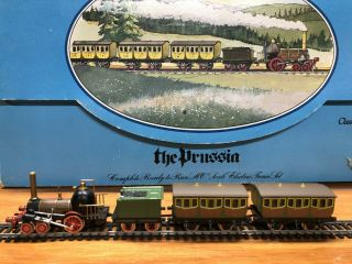 Ho Scale Bachmann The Prussian 4 - 2 - 0 Locomotive And 2 Coaches - Rare