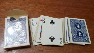 Vintage Rare Playboy Bunny Playing Cards Ak7206 Limited Blue from 1973 3