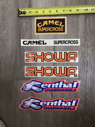 Rare Vintage Camel Supercross Decal Sticker Black Yz Rm Kx Cr 125 250 500