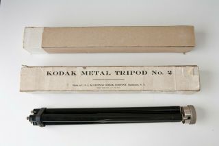 Antique Kodak Metal Tripod No.  2 Eastman Kodak Rochester Ny Patent Date 1911