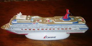Carnival Cruise Ship GLORY Travel Souvenir Resin Display Model 10.  5 