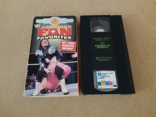 Wwf Canadian Fan Favorites 95 1995 Vhs Coliseum Video Wwe Rare Wf500
