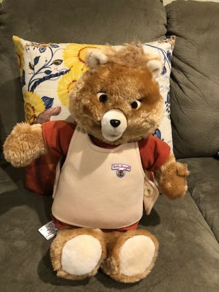 Vintage 1985 Teddy Ruxpin Bear W/ Tape Perfect Gift For A Loved One