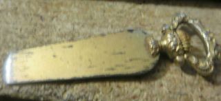 Rare antique Illinois Watch Case co Elgin Gold tone Pocket Watch case opener 3