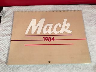 Rare 1984 Mack Trucks Dealer Calendar Sales Brochure 26 Page