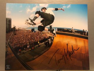Tony Hawk Signed Autograph 8x10 Photo Skate Skateboard Legend Half Pipe Rare