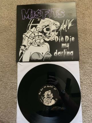 Misfits Lp Die Die My Darling Vinyl Reissue Signed Doyle Von Frankenstein Rare