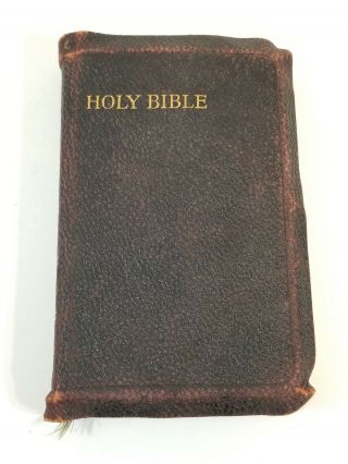 Antique Leather Bound Holy Bible Old Testaments Oxford Horace Hart Milford