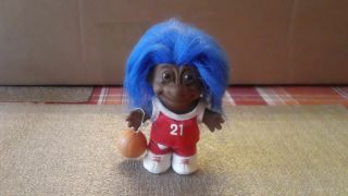 Russ Troll Doll 5 " African American Basketball Player / Dolls / Vintage Toys