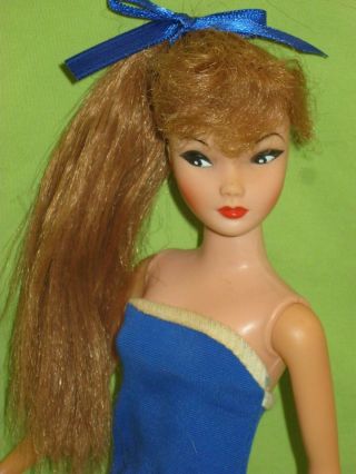 Vintage Uneeda 1962 Rare Barbie Clone Miss Suzette Red Hair Fashion Doll In Ss