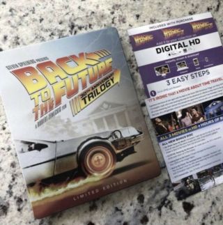 Back To The Future 3 Blu - Ray Movies,  Steelbook,  Digitals,  Bonus Disc Rare