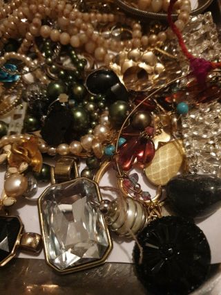 Vintage ANTIQUE Modern Jewellery Joblot Spares Repairs Components Crafts 2