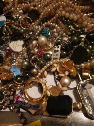 Vintage ANTIQUE Modern Jewellery Joblot Spares Repairs Components Crafts 3