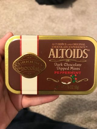 Altoids - Dark Choc.  Dipped Mints Rare - (tin Only)
