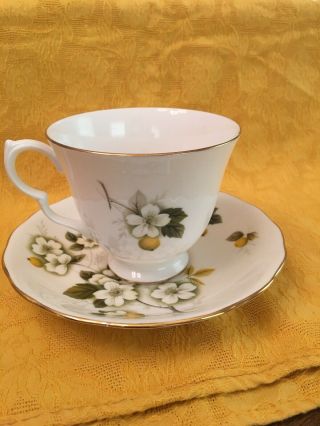 VINTAGE FINE CHINA TEA CUP & SAUCER Queen Anne Bone China Made In England 3