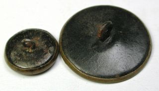 BB Antique Brass Button Set of Mom/Daughter Apollo Driving his Horses 9/16 & 1 
