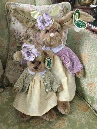 Bearington Bears Easter " Madeline Bunny & Ally " Private For Terry Only