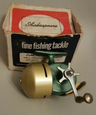 Vintage Spin Wonder Cast By Shakespeare Closed Fishing Reel Metal No 1771 Os