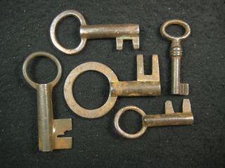 Antique Japanese Meiji & Edo Era (c.  1700 - 1880) Forged Iron Tansu Keys