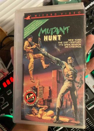 Mutant Hunt Vhs Rare Oop Horror Sci - Fi Wizard Video Cult Gore 1987 Vintage 80s