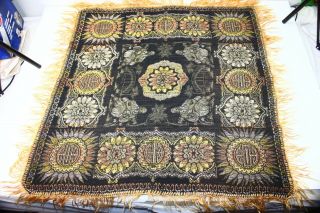 Antique Chinese Silk Panel Tapestry Table Runner Asian Oriental Textile 3