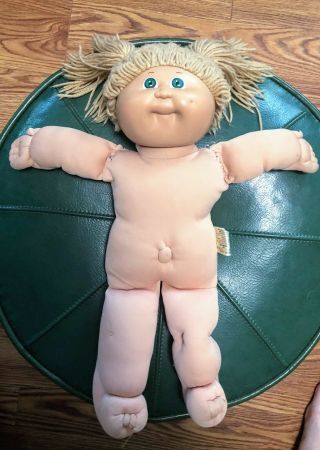 Vintage Cabbage Patch Doll Light Brown Blonde Hair