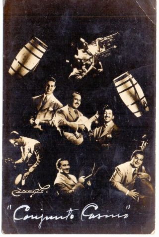Cuba - 1930s/1940s Music Band " Conjunto Casino " Rare Old Postcard